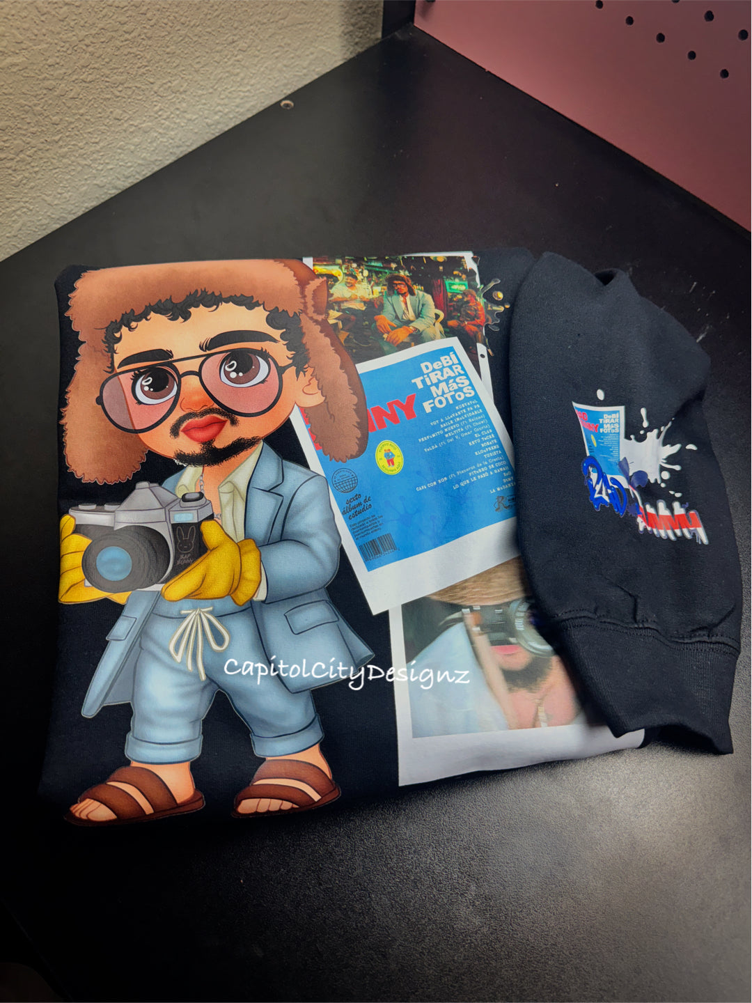 Kids Bad Bunny Cartoon Sweatshirt