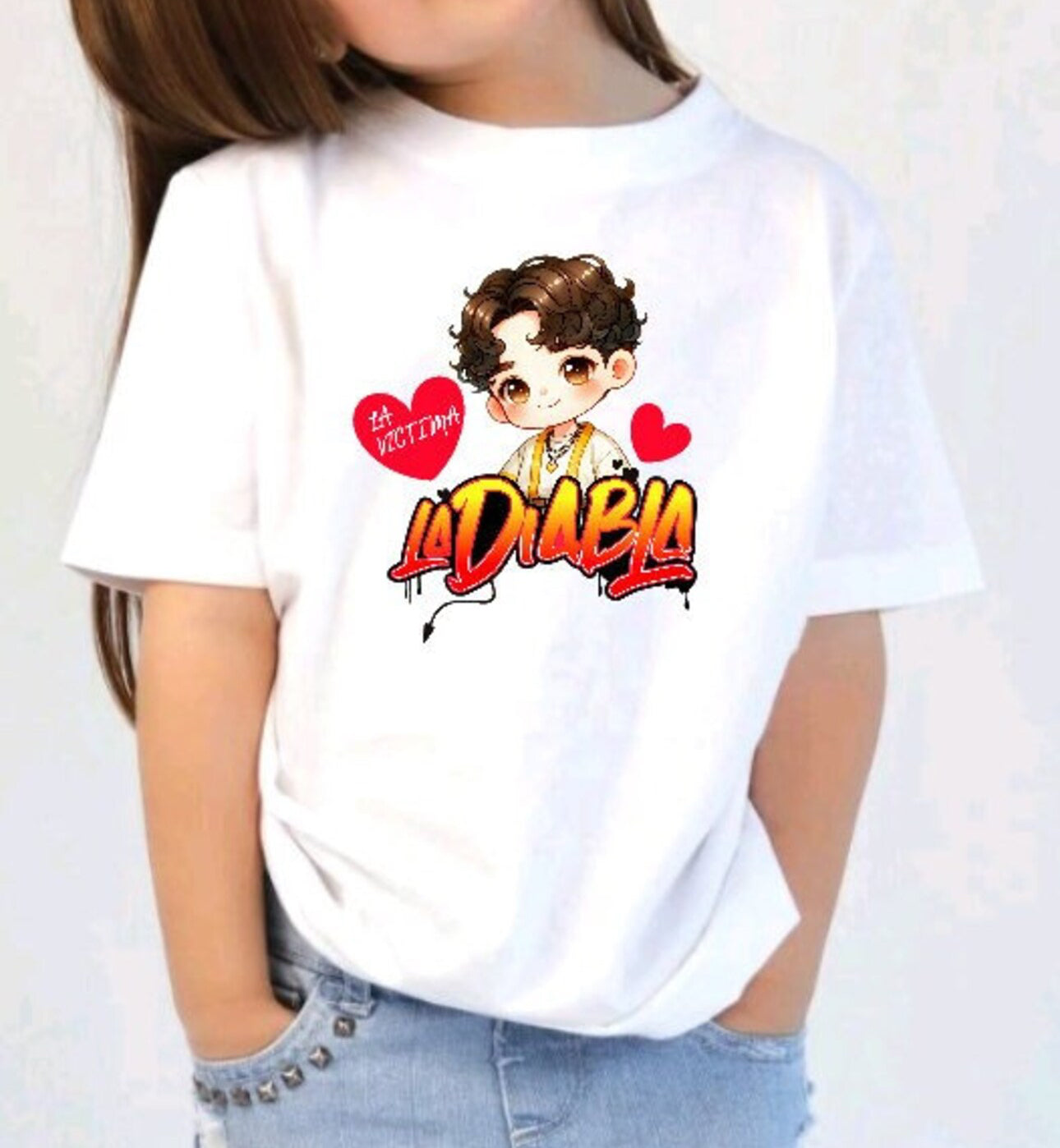 Kids Xavi La Victima, La Diabla Kids Shirt