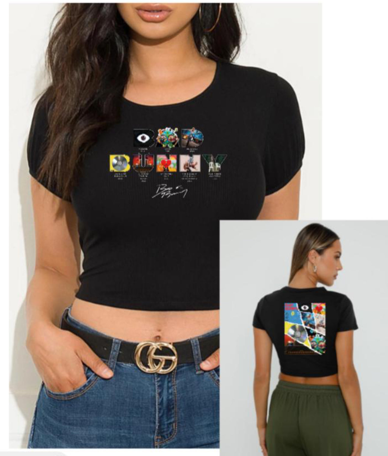 Bad Bunny Albulms Crop Top