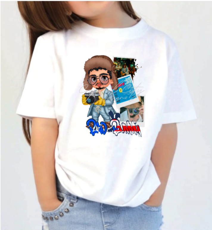 Kids Bad Bunny Cartoon Shirt