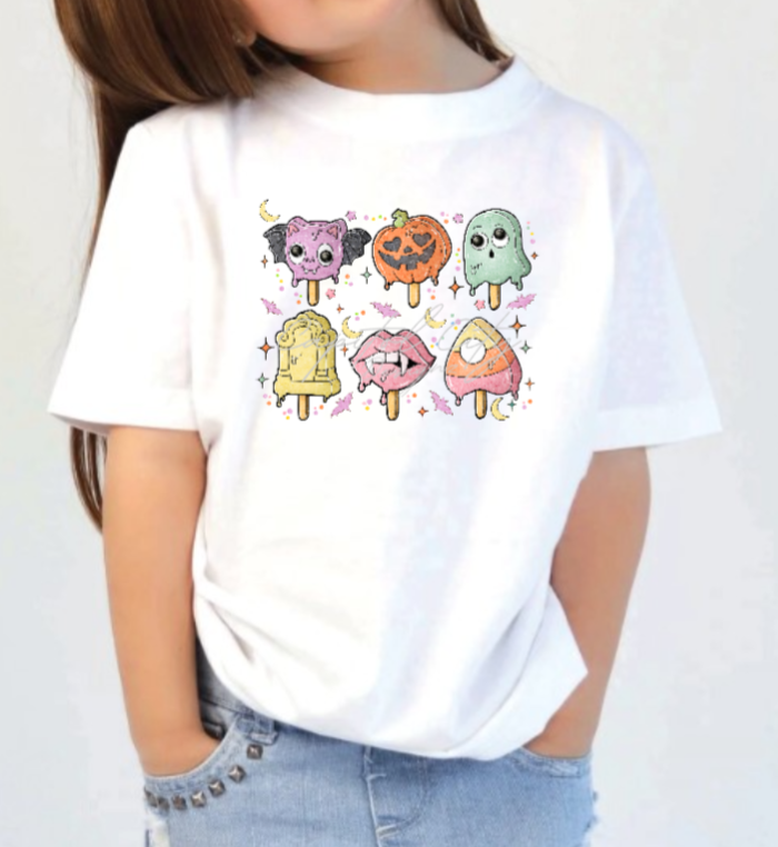 Kids Popsicle Spooky Kids Shirt