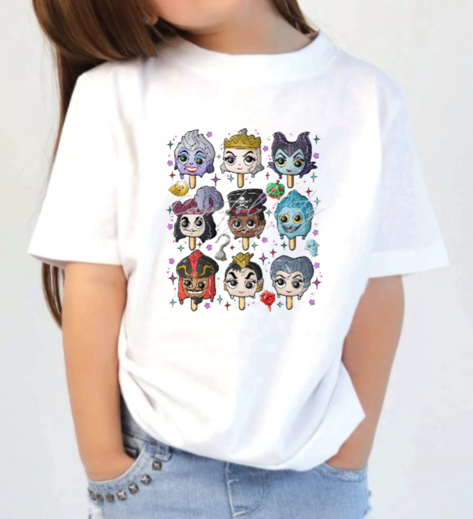 Kids Popsicle Villans Kids Shirt