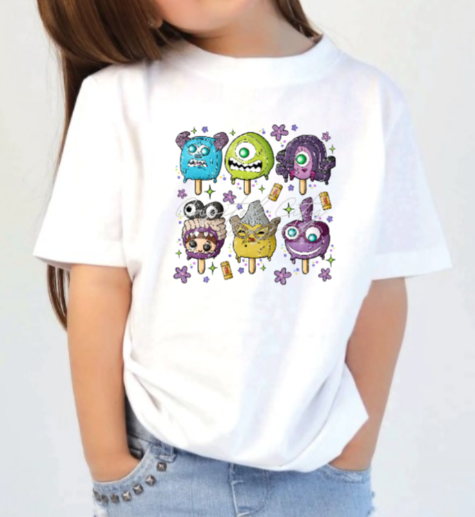 Kids Popsicle Monsters Kids Shirt