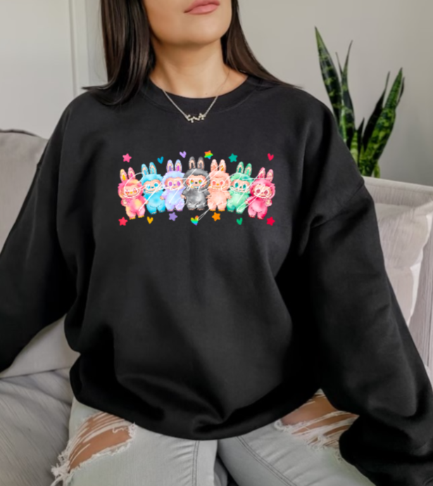 Labubu Rainbow Sweatshirt