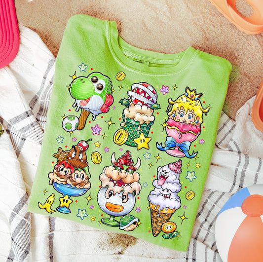 Kids Ice Cream Gamers Shirt