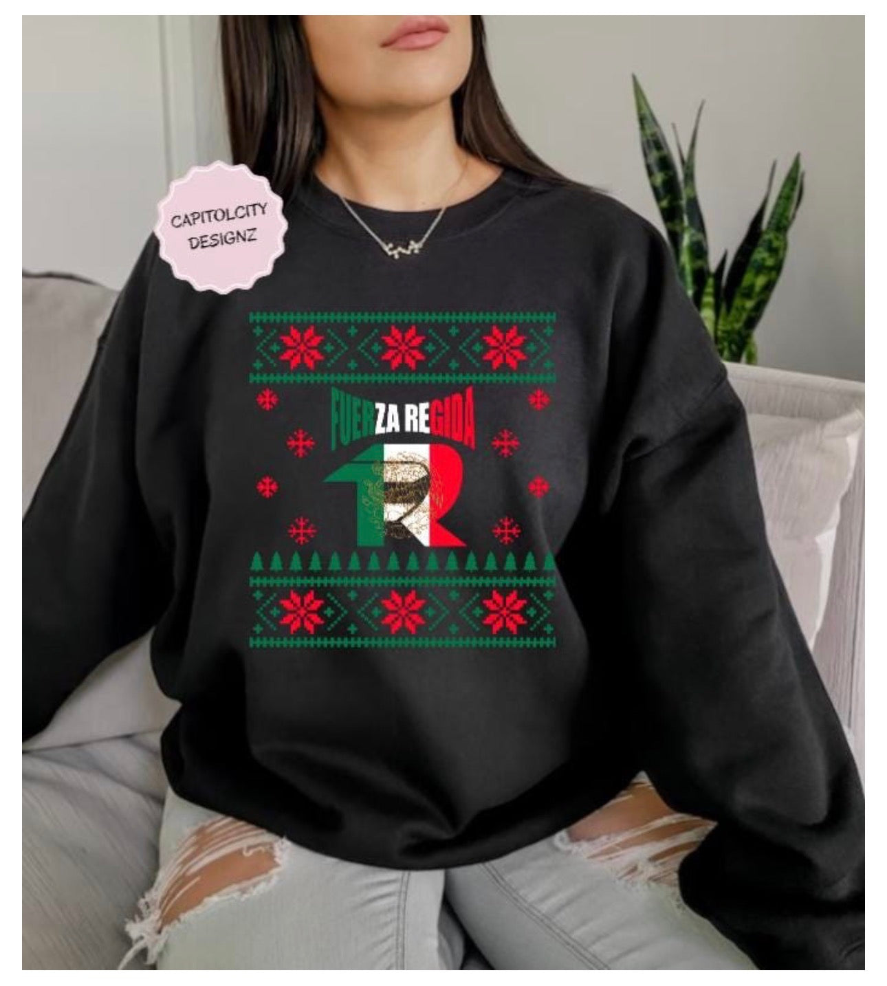 Fuerza Regida Christmas Sweatshirt