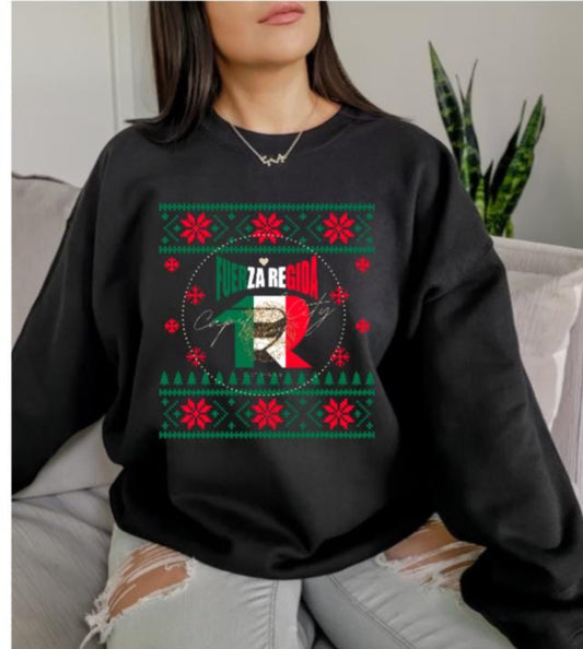 Christmas Ugly Sweatshirt Fuerza Regida