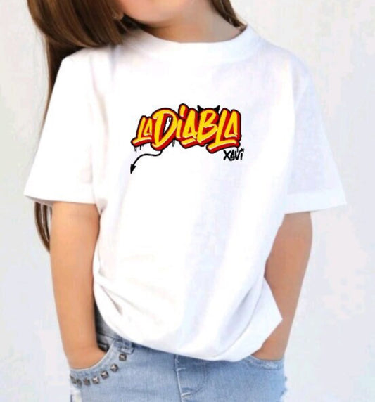 Kids Xavi La Victima, La Diabla Kids Shirt