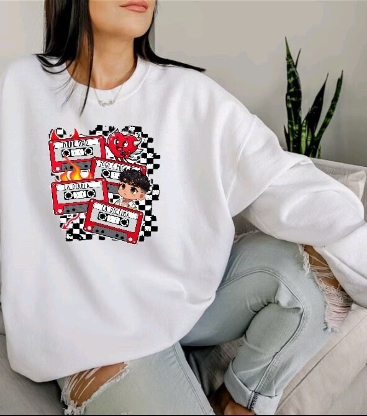 Xavi, La Victima, La Diabla, Valentines Day Unisex Sweatshirt