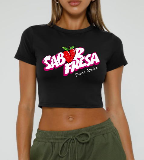 Fuerza Regida Sabor Fresa Crop Top