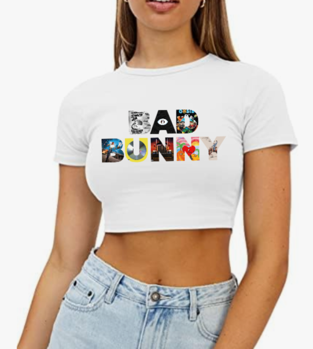 Bad Bunny Album Crop Top T-Shirt