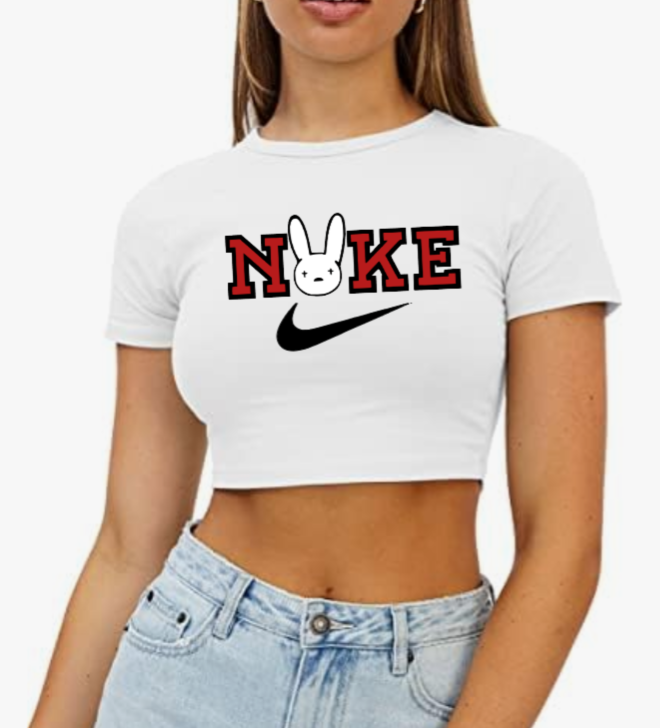 Bad Bunny Nke Crop Top