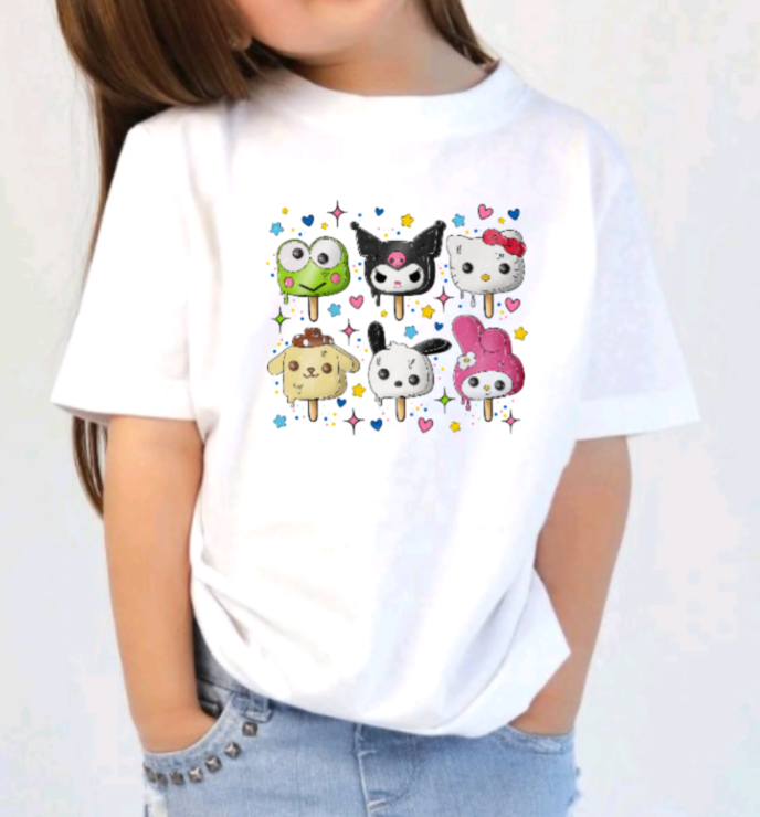 Kids Popsicle Kitty Kids Shirt