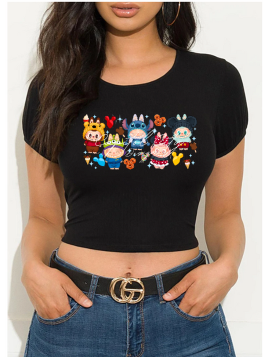 Labubu Pixar Crop Top