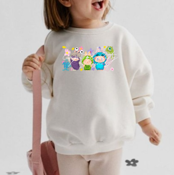 Bubu Monsters Inc Kids Sweatshirt (Kids/Youth)