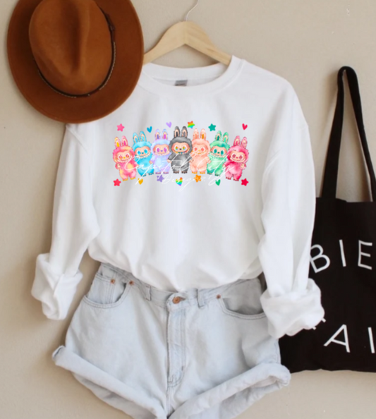 Labubu Rainbow Sweatshirt